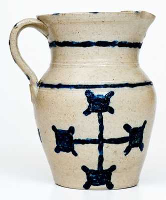 Cobalt-Decorated Stoneware Pitcher, NC origin, late 19th or early 20th century