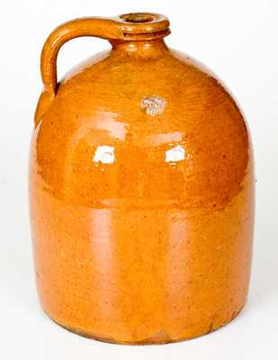 Galena Redware Jug w/ Grooved Spout