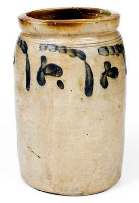 One-Gallon Stoneware Jar attributed to Richard C. Remmey, Philadelphia, PA