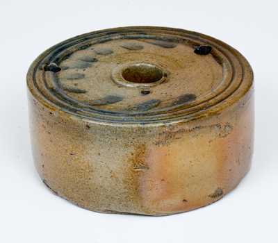 Stoneware Inkwell with Cobalt Decoration attrib. Nathan Clark, Athens, NY