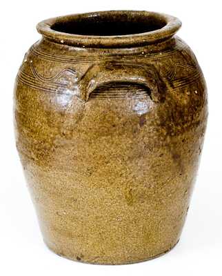 2 Gal. Catawba Valley, NC Stoneware Jar with Combed Decoration
