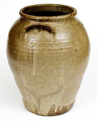 4 Gal. Edgefield District, SC Alkaline-Glazed Stoneware Jar