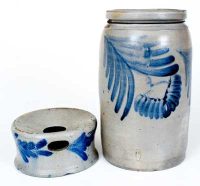 Lot of Two: Baltimore, MD Stoneware Jar and Stoneware Spittoon
