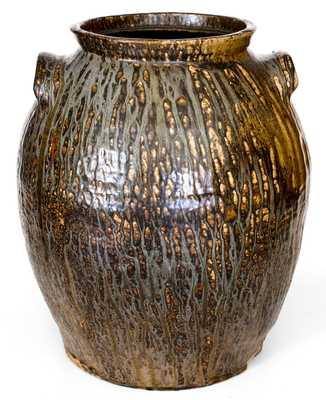 James Long or John Becham, Crawford County, GA Large Stoneware Jar