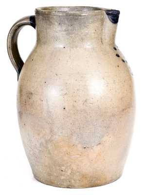 Very Rare Stoneware Pitcher w/ Bird Motif, possibly KY or Shenandoah Valley origin, c1845