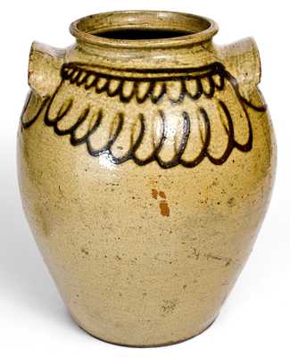 Alkaline-Glazed Stoneware Jar attrib. Thomas Chandler at the Trapp & Chandler Pottery, Edgefield District, SC, circa 1848-1850