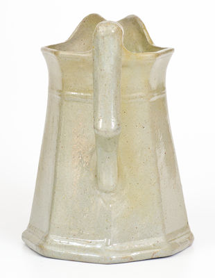 Rare JOHN BELL / WAYNESBORO Celadon-Glazed Octagonal Pitcher