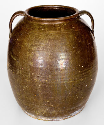 Lucius Jordan, Washington County, Georgia Five-Gallon Stoneware Jar, Impressed LJ
