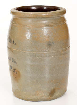 Half-Gallon A. P. Donaghho, Fredericktown, PA Stoneware Jar