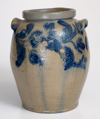 1 Gal. Baltimore, MD Stoneware Jar w/ Floral Decoration, circa 1825