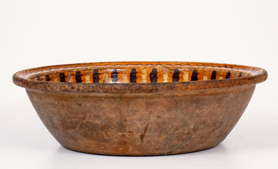 Very Fine Hagerstown, MD Redware Bowl, possibly Henry Adam, early 19th century