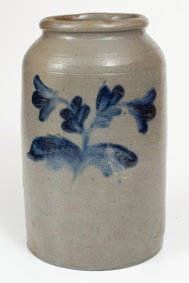 Two-Gallon Philadelphia Stoneware Jar attrib. Henry Harrison Remmey, circa 1835