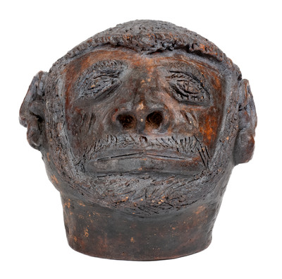 Figural Ceramic Folk Art Head