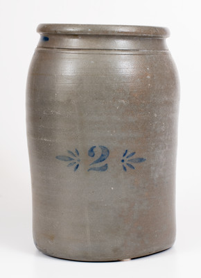 Two-Gallon RICHEY & HAMILTON. / PALATINE. / W.VA. Stoneware Jar