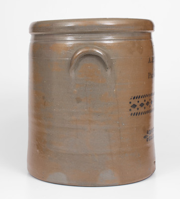 Rare Five-Gallon A.P. DONAGHHO / Parkersburg, W.Va. Stoneware Jar w/ 