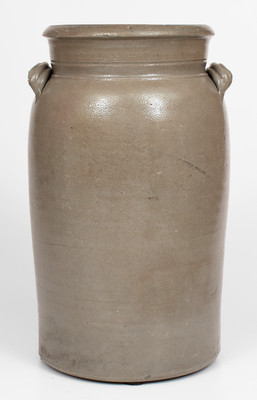 Three-Gallon A.P. Donaghho, / Parkersburg. W.Va Stoneware Churn