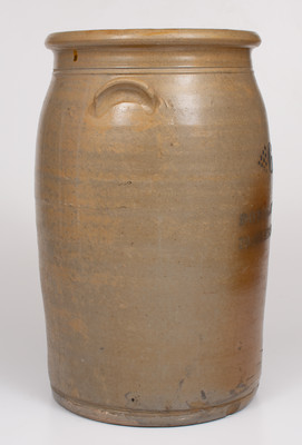 Six-Gallon DONAGHHO CO / PARKERSBURG WV Cobalt-Decorated Stoneware Jar