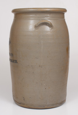Six-Gallon DONAGHHO CO / PARKERSBURG WV Cobalt-Decorated Stoneware Jar