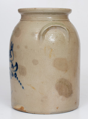 Two-Gallon RIEDINGER & CAIRE / POUGHKEEPSIE, NY Stoneware Bird Jar