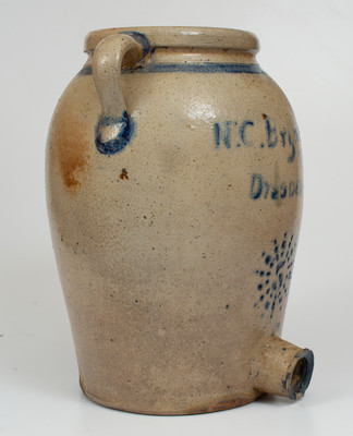 Extremely Rare N. C. Bryant / Dresden, Ohio Stoneware Water Cooler, Muskingum County, Ohio, circa 1880