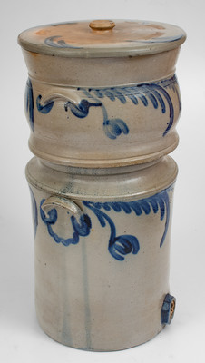Very Rare Filtering Water Cooler attrib. Margaret Parr, Baltimore, MD, circa 1835-1840