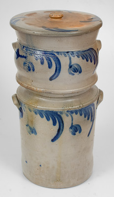 Very Rare Filtering Water Cooler attrib. Margaret Parr, Baltimore, MD, circa 1835-1840