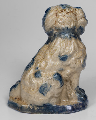 Very Fine Large-Sized Stoneware Spaniel Figure, possibly Cowden & Wilcox, Harrisburg, PA