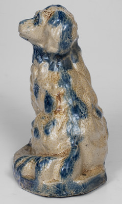 Very Fine Large-Sized Stoneware Spaniel Figure, possibly Cowden & Wilcox, Harrisburg, PA