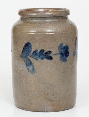 Small-Sized Philadelphia Stoneware Jar w/ Cobalt Decoration, attrib. Henry H. Remmey