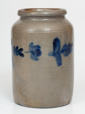 Small-Sized Philadelphia Stoneware Jar w/ Cobalt Decoration, attrib. Henry H. Remmey