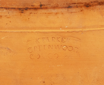 Scarce K. PARKER / GREENWOOD, PA Redware Bowl
