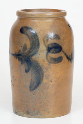 Rare R. BUTT (Richard Butt, Washington, D.C.) Stoneware Jar w/ Floral Decoration,