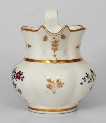 Porcelain Pitcher, probably William Ellis Tucker, Philadelphia, PA