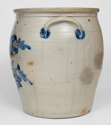 6 Gal. COWDEN & WILCOX / HARRISBURG, PA Stoneware Jar w/ Elaborate Floral Decoration