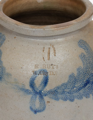Rare R. Butt / Washington City, D.C. Stoneware Jar