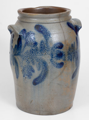 H.C. SMITH / ALEXA / D.C. (Alexandria, VA) Stoneware Jar w/ Floral Decoration, c1835