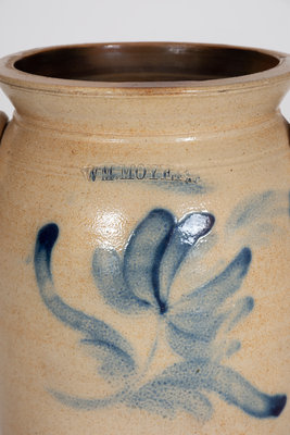 1 Gal. WM. MOYER, Harrisburg, PA Stoneware Jar w/ Floral Decoration