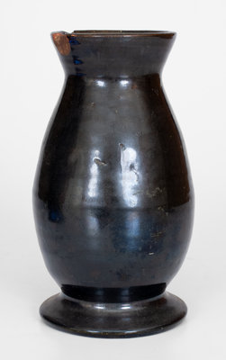 JOHN BELL (Waynesboro, PA) Black Glazed Redware Vase
