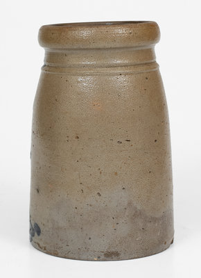 Western PA Stoneware Canning Jar w/ Bold Stripe Decoration