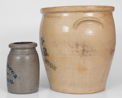 Lot of Two: Southwestern Pennsylvania Stoneware Jars