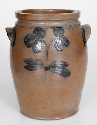 1 Gal. Stoneware Jar w/ Floral Decoration, Baltimore, MD origin