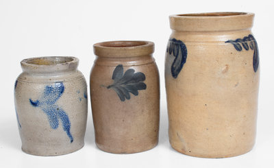 Lot of Three: Philadelphia, PA Stoneware Jars
