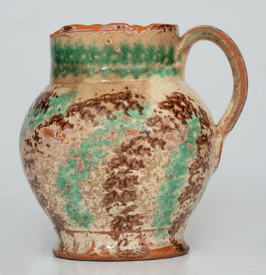 J. BELL (John Bell, Waynesboro, PA) Redware Ale Mug, c1840