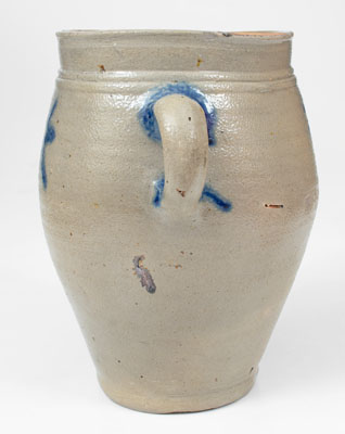 Early Manhattan Vertical-Handled Stoneware Jar, possibly Egbert Schoonmaker, c1795