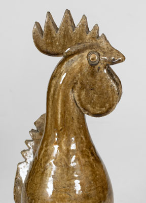 Edwin Meaders (Cleveland, Georgia) Pottery Rooster, 1987