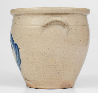 Rare EVAN R. JONES / PITTSTON, PA Stoneware Man-in-the-Moon Jar