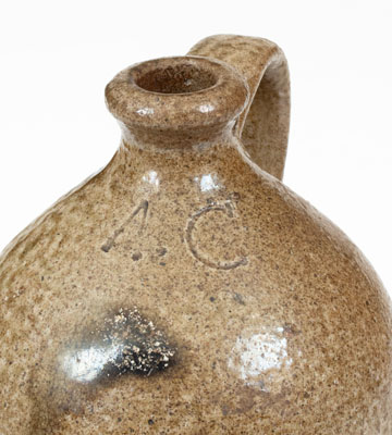 Rare A. C. (Anderson Craven, Randolph County, NC) Small-Sized Stoneware Jug