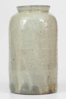 JOHN BELL / WAYNESBORO Celadon-Glazed Stoneware Canning Jar, c1850-80