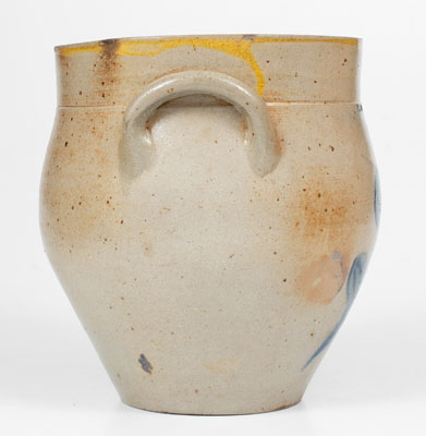 2 Gal. L. NORTON & SON, Bennington, VT Stoneware Jar w/ Floral Decoration, c1835