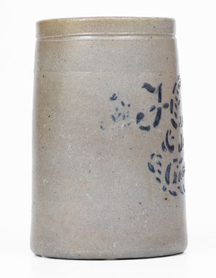 Small-Sized HAMILTON & JONES / GREENSBORO, PA Stenciled Stoneware Canning Jar